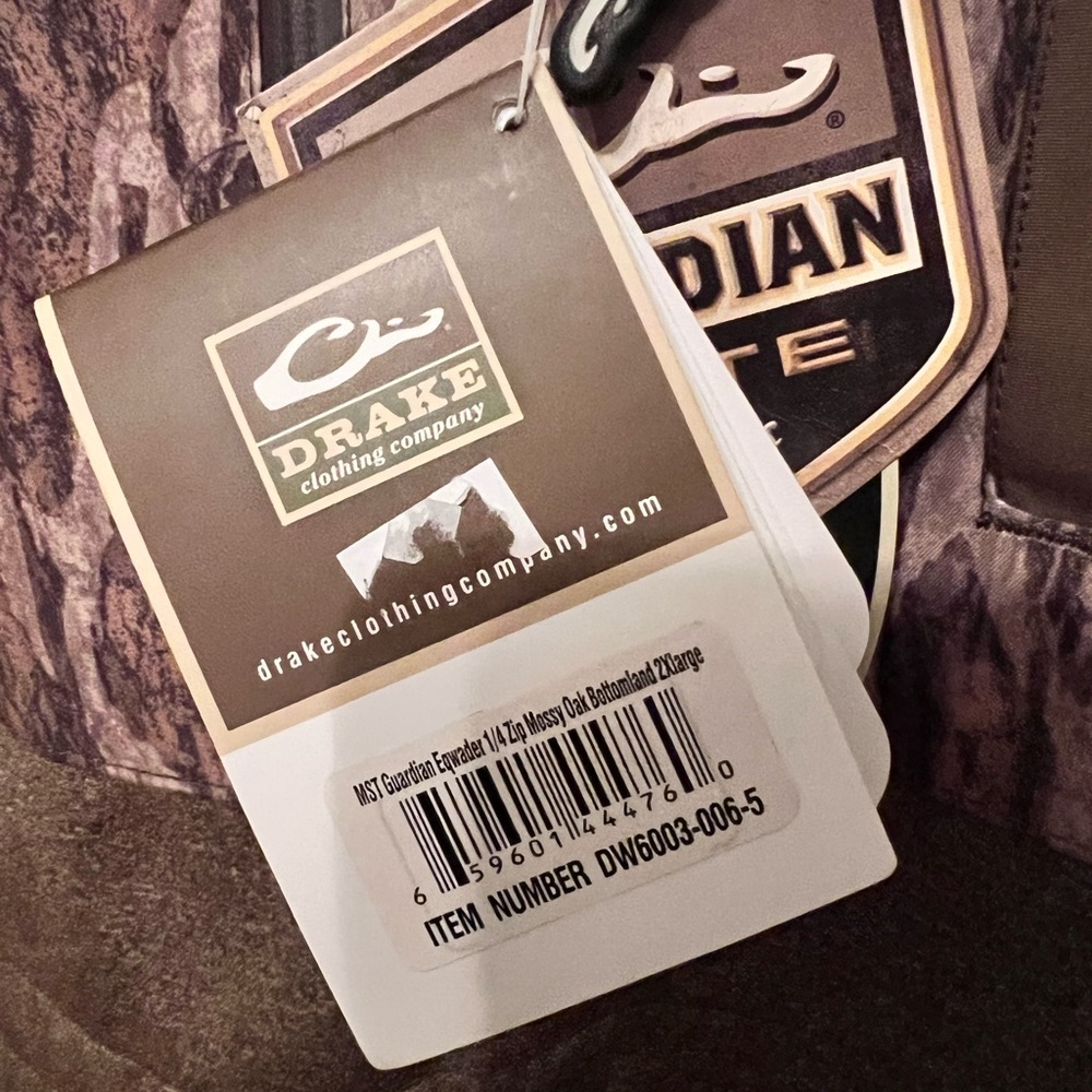Men’s Drake 1/4 zip pullover Jacket bottomland camo